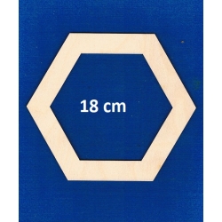 SKLEJKA #3mm Ramka 18cm , heksagon 18